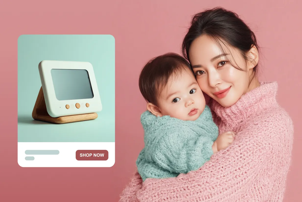 baby and mom