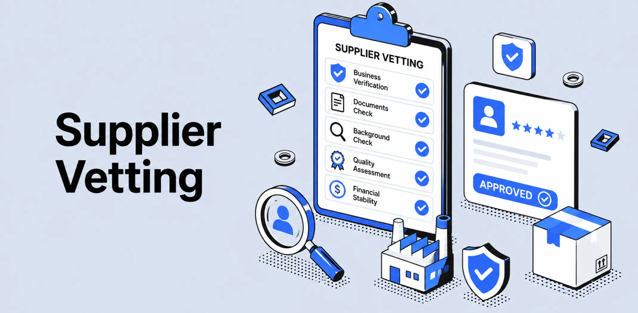 Featured image for an article about supplier vetting