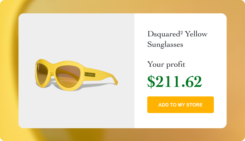 Dsquared² Yellow Sunglasses
