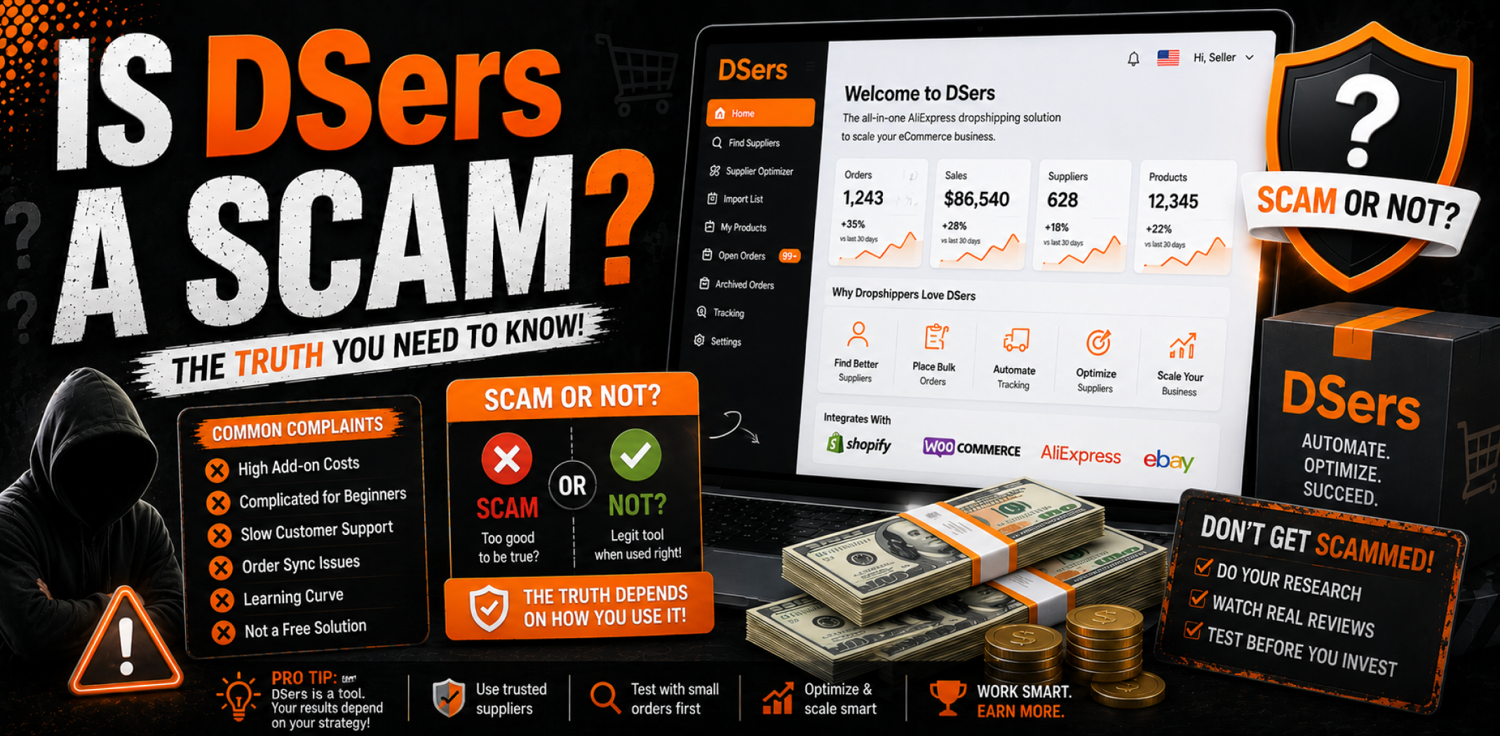 Featured image for an article about Is DSers a scam.