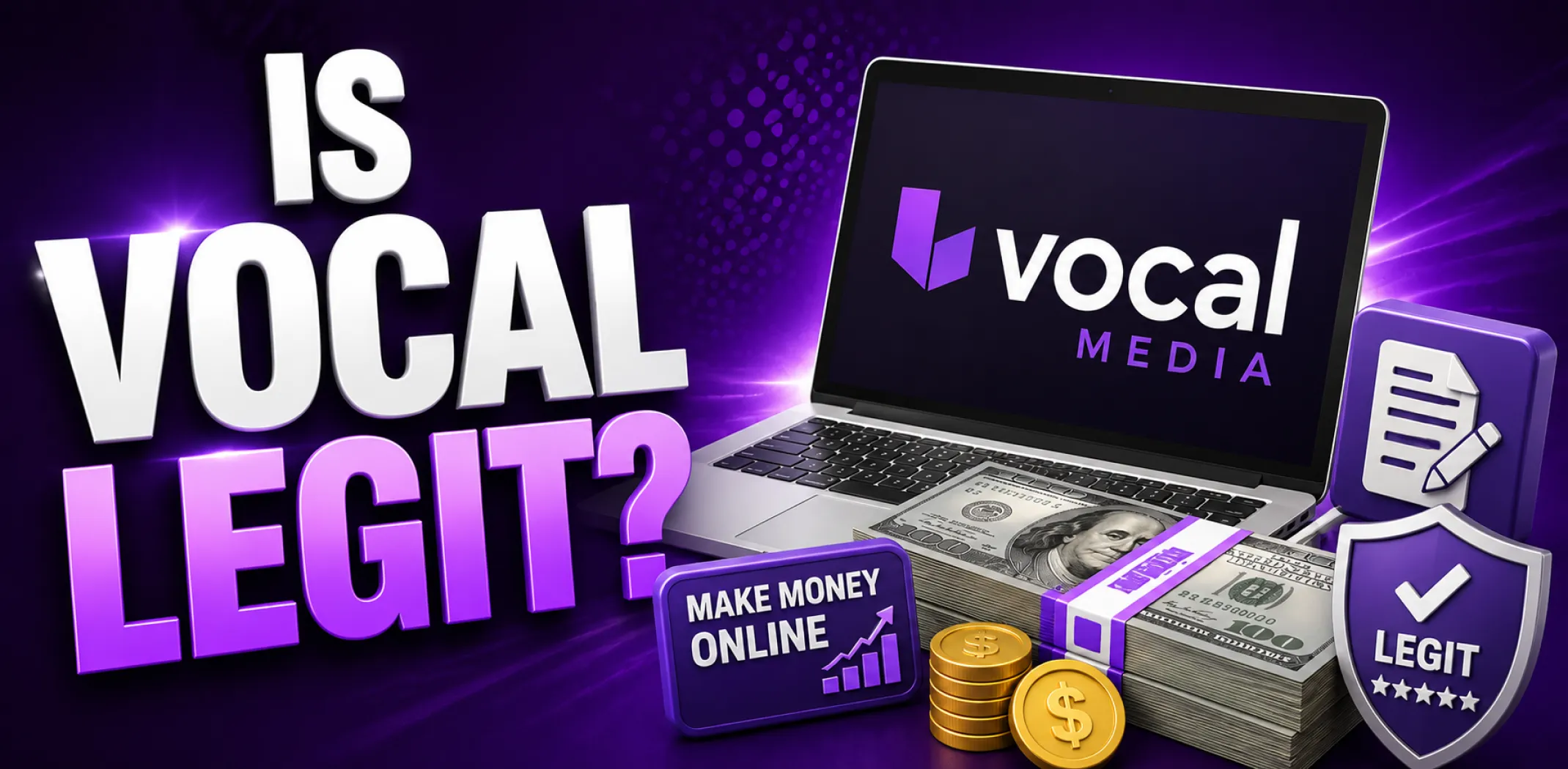 Featured image for an article answering the question "Is Vocal legit?"