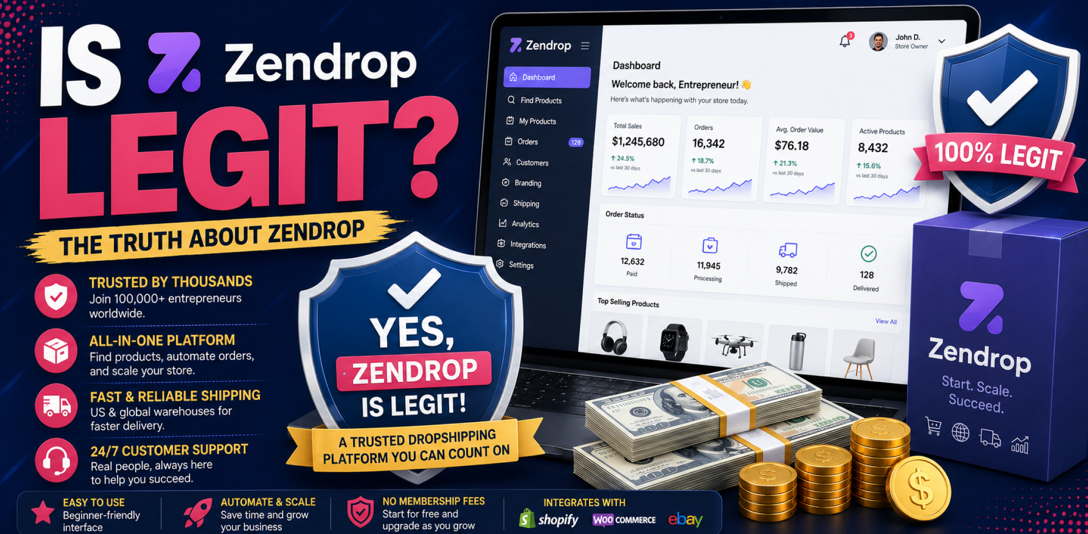 Featured image for an article about Is Zendrop legit.