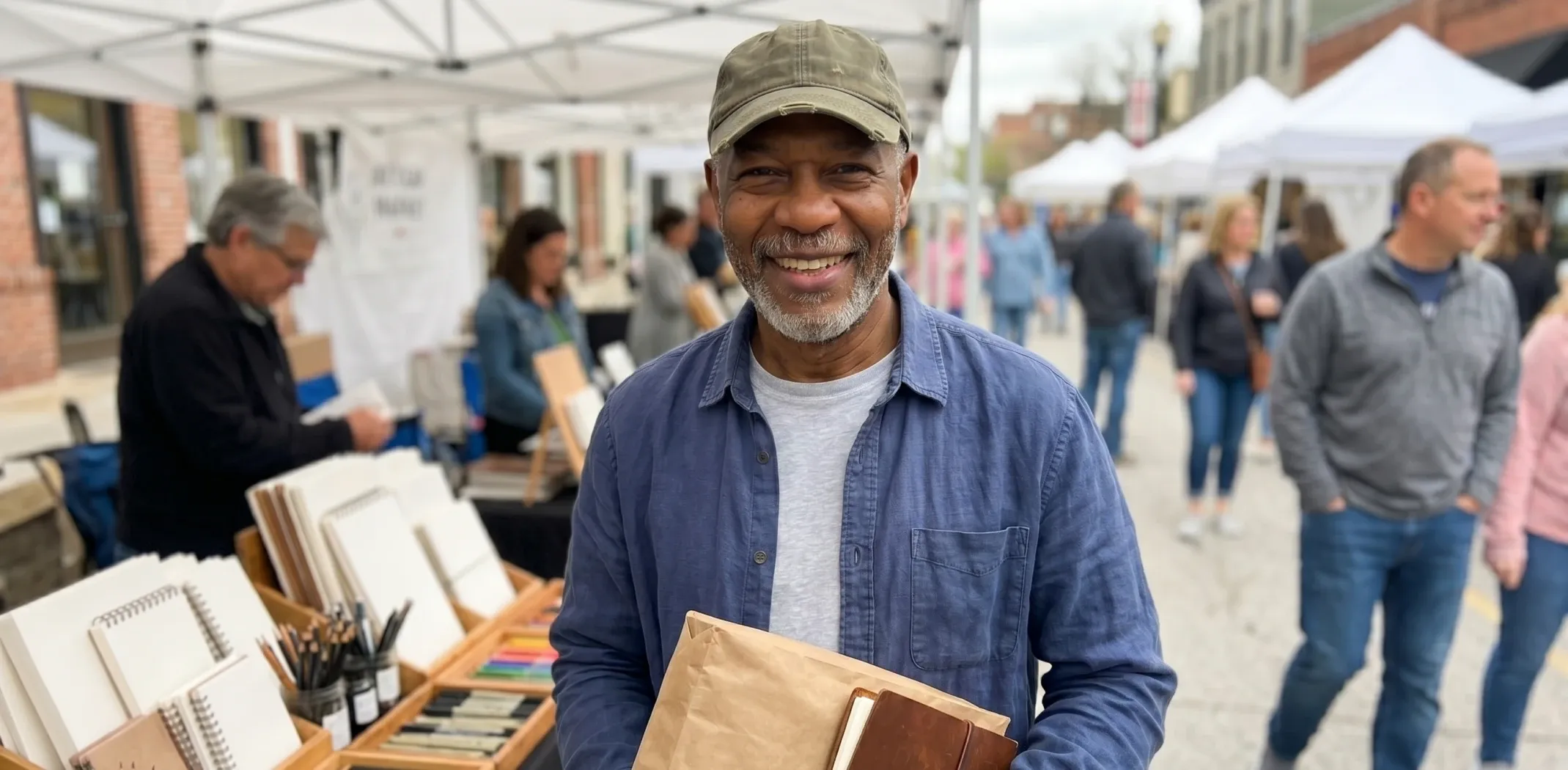 sell art at farmers market