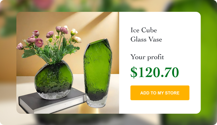Ice Cube Glass Vase